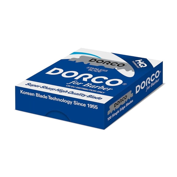 BDIUA-100 DORCO Single Edge Razor Blades For Professional Barbers And Traditional Shaving Enthusiasts