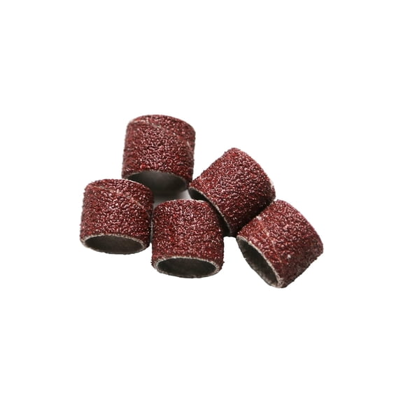 BDIUA-100 pc 3/8 Inch Sand Drum Grit 80 Coarse with 2 pc 1/8 Inch Mandrel for Dremel Rotary Tools