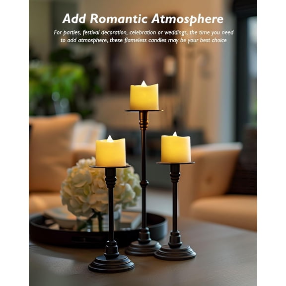 BDIUA-12Pack Timer Flameless LED Votive Candles, Long Lasting Battery Operated Tea Light with Timers, 6 Hours On and 18 Hours Off Cycle Automatically for Wedding,Table Decorations (Ivory Base)