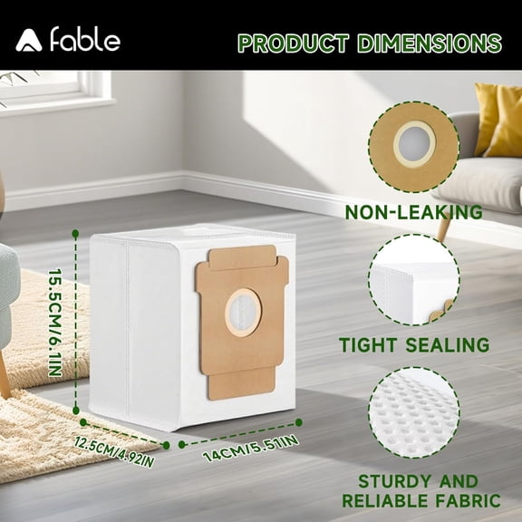 BDIUA-15 pack 105 vacuum bags fit for iRobot Roomba 105 Vac,104/105 Combo,Plus 405/505 Combo,705 Max Vac, i7+ i3+ i4+ i5+ i6+ i8+ j5+ j6+ j7+ j8+ j9+ s9+, i s j Series, Large Capacity Disposable vacu
