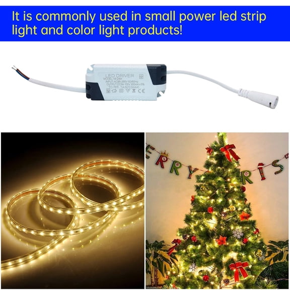 BDIUA-18~24W LED Driver, Constant Current 300mA AC 85~265V Output 54~100V DC Female Connector External Power Supply Rectifier Transformer for LED Ceiling Light