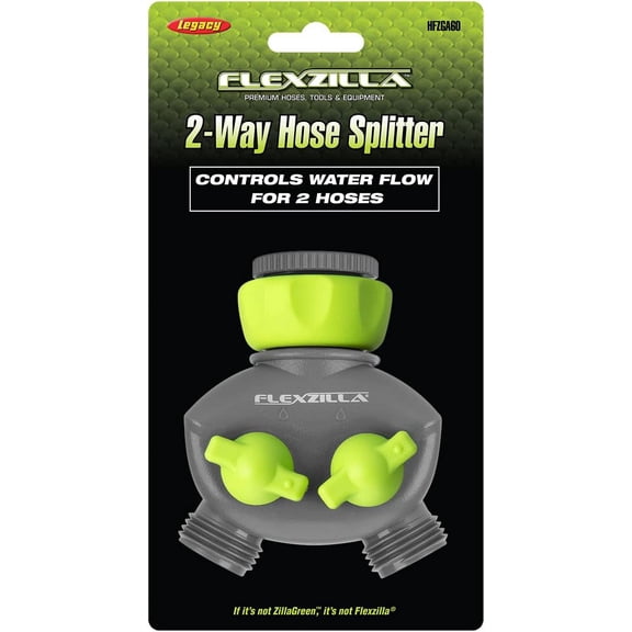 BDIUA-2-Way Hose Splitter, ZillaGreen/Gray - HFZGA60