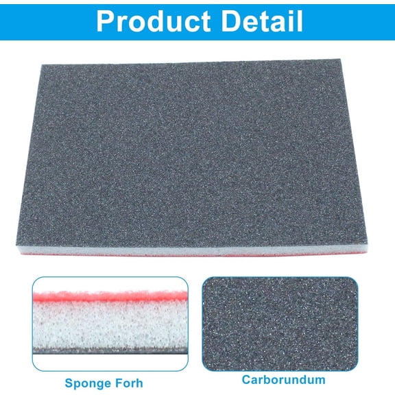 BDIUA-20Pcs 320 Grit Sanding Sponge, 4" x 3" Soft and Cozy Sponge Wet Dry Sandpaper, Ultra Fine Grit Sanding Sponge for Smooth Finishing