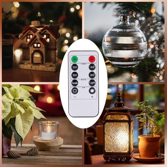 BDIUA-24Pack LED Flameless Battery Tea Lights,Remote Control,Flicker Warm White | Bright flicker flameless tealights, Battery Operated,Remote Control,200h long battery life,for party holiday & home d