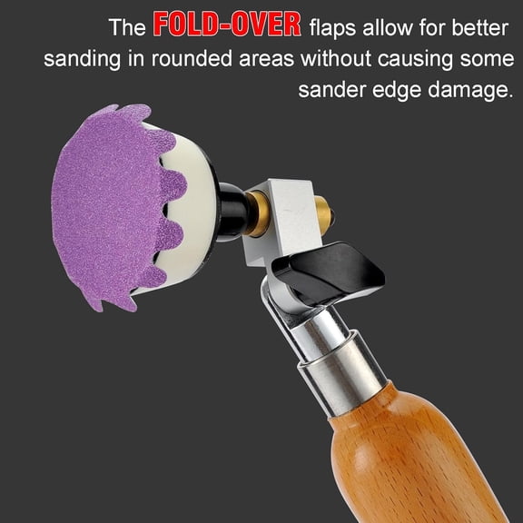 BDIUA-3 Inch Sanding Discs 50Pcs, Wet Dry Hook and Loop Flex Edge Sanding Discs, 400 Grit Sandpaper, Wavy Sand Paper for Drill and Bowl Sanders, Drill Sanding Attachments, Edge Sanding Tools