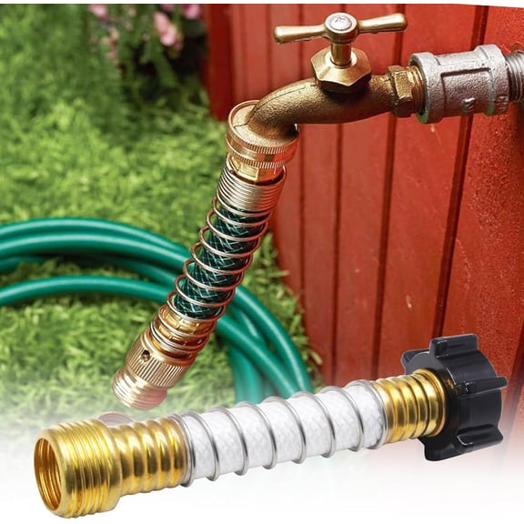 BDIUA-3 Pcs Flexible Hose Protector-Eliminates Hose Extension Adapter Garden Hose Crimping and Straining at Faucets and Water Connections for RV, Garden & Car (Black)