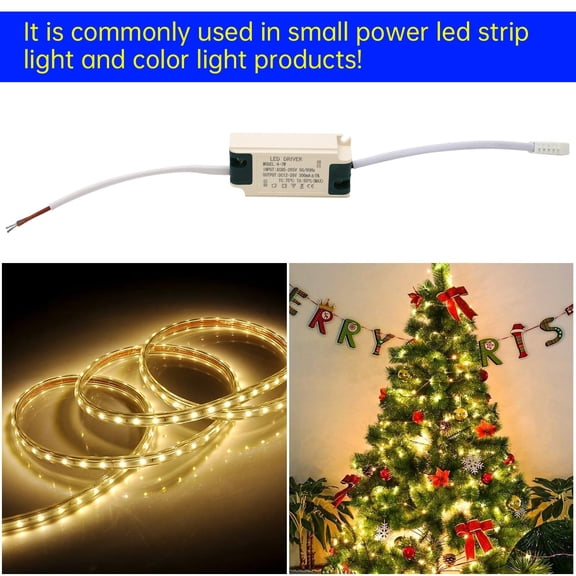 BDIUA-4-7W LED Driver, Constant Current 300mA5% AC 85-265V Output 15-26V SM Male Connector External Power Supply Rectifier Transformer for LED Ceiling Light LED Strip