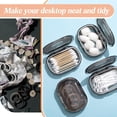 BDIUA-4 Pcs Hair Tie Container Small Portable Travel Cotton Swab Holder ...