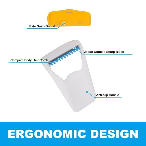 BDIUA-50Pcs Portable Disposable Razors, Skin Blade Razors, Individually Packaged Dry/Wet with Protection Cap, Stainless Steel Single Blade Hair Removal Prep Blade Razors for Women Men for Home&Summer