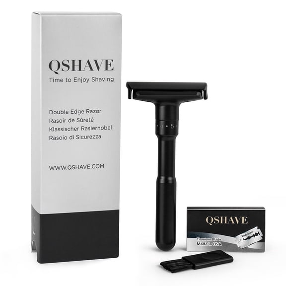 BDIUA-Adjustable Double Edge Safety Shaving Razor Deluxe Set (Razor)