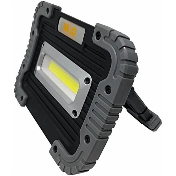 BDIUA-Big Block Portable LED COB Floodlight - Ultra Bright - 10 WATT - 500 Lumen, Water Resistant, Battery-Powered Work Light, Indoor/Outdoor Lantern for Camping, Car Repair, Construction (1 Pack)