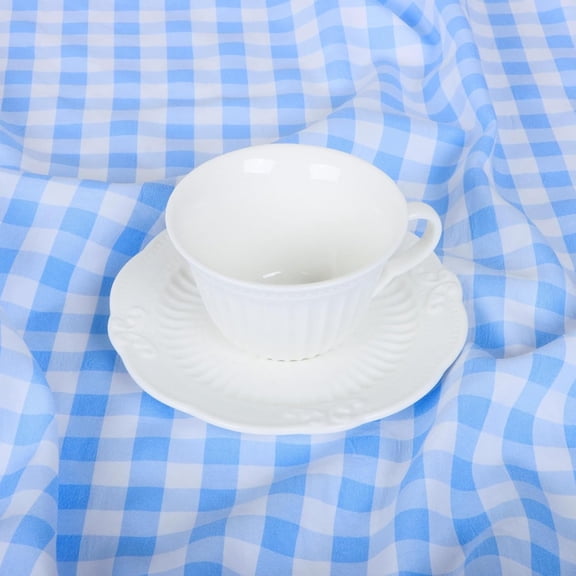 BDIUA-Blue Checkered Tablecloth Square Table Cloth 54X54 Inch Farmhouse Tablecloths Blue and White Gingham Overlay for Dining Tables Decor Washable Buffalo Check Picnic Linen