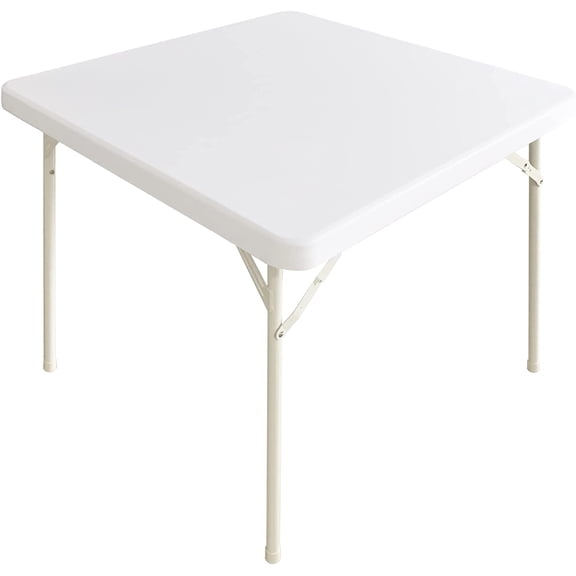 BDIUA-Cocktail Fitted Spandex Stretch Small Square Table Cover - Elastic Tablecloth for Side Accent, End, Beside Tables 24x24 Inch, White