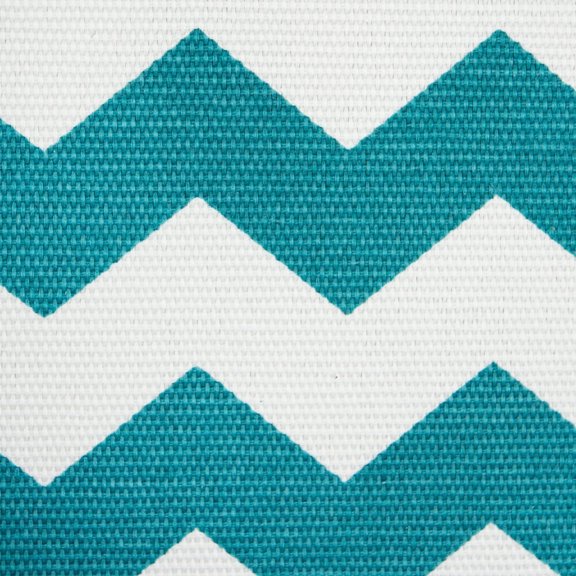 BDIUA-Collapsible Polyester Storage Cube, Chevron, Teal, Large