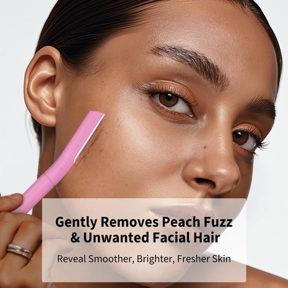 BDIUA-Dermaplane Razor, Eyebrow and Face Razors for Women, 10ct, Lavender | Facial Razor for Sensitive Skin, Dermaplaning Tool with Microblades for Women Face, Peach Fuzz Remover, Facial Hair Removal