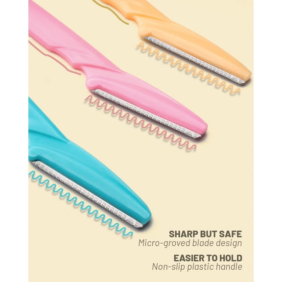 BDIUA-Dermaplane Razor, Face Razors for Women and Men, Multipurpose Eyebrow Razor, Dermaplaning Tool for Face by , Multi-Color (120 Pcs)