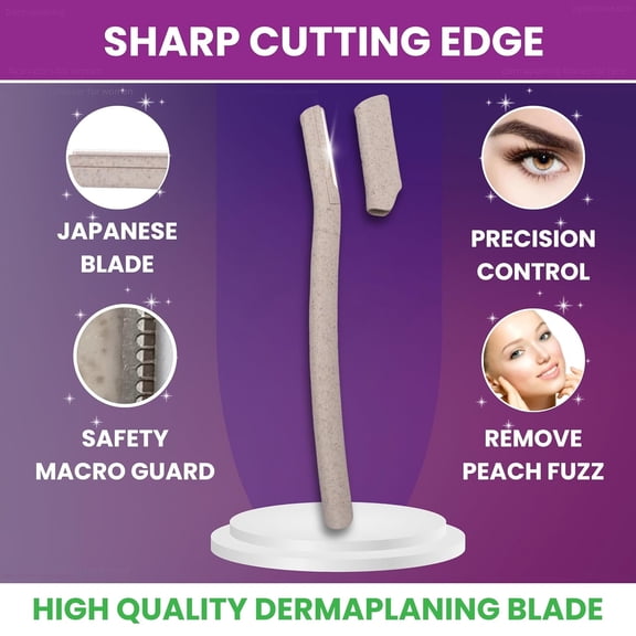 BDIUA-Dermaplaning Tool for Face Removes Peach Fuzz & Exfoliates Skin | Dermaplane Blade | Facial Razors for Women | Derma Razor | Facial Razor | Face Shaver for Women | Microblade