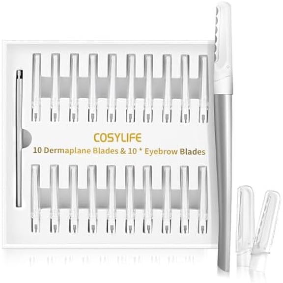BDIUA-Dermaplaning Tool for Face Exfoliation and Dual End Dermaplane Razor for Women Face and Eyebrow