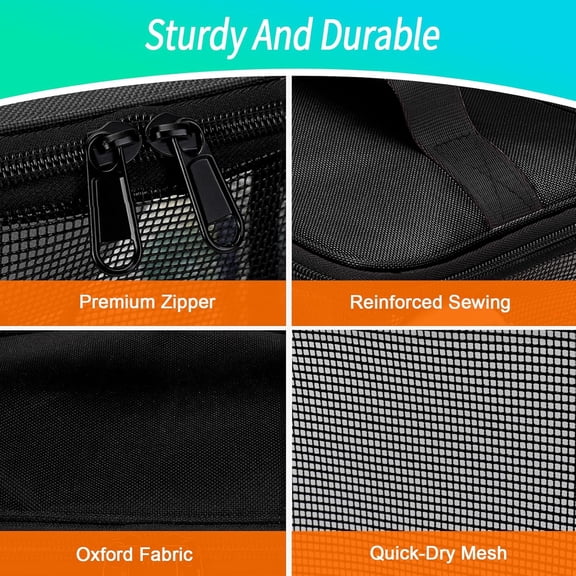 BDIUA-Dorm Room Essentials for Guys Girls Boys, Quick Dry Mesh Shower Caddy Portable, Large Capacity Toiletry Bag with Hanging Hook, Travel Beach Camping Cruise Ship Essentials, Birthday Gifts for Wo