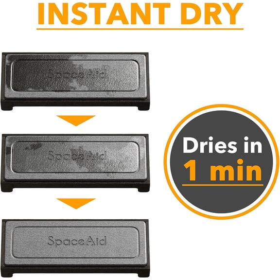 BDIUA-DryingNeat Sink Organizer, Instant Dry Sink Caddy Organizers, Kitchen Sponge Soap Holder Dispenser, Countertop Fast Drying Counter Tray Rack (Bamboo Rack, Black)