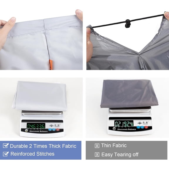 BDIUA-Extra Heavy-Duty Laundry Bag 28x36- Machine Washable Large Storage Bag with Reinforced Handles & Drawstring Closure & ID Tag for College Dorm Travel - Silver