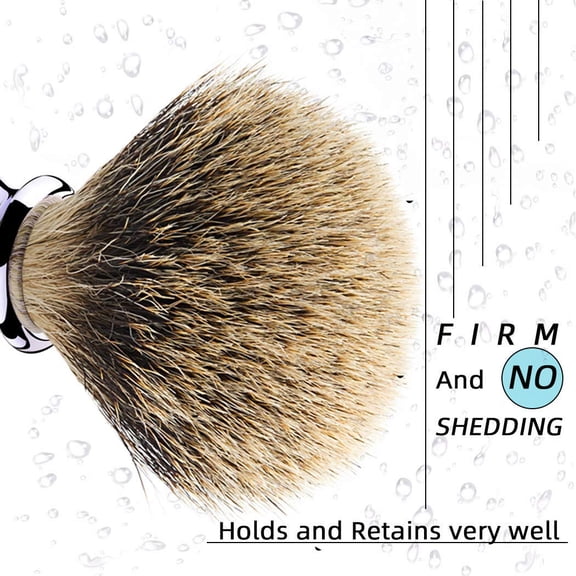 BDIUA-Finest Badger Shaving Brush with Resin Handle- Engineered for the Best Shave of Your Life (Blue)