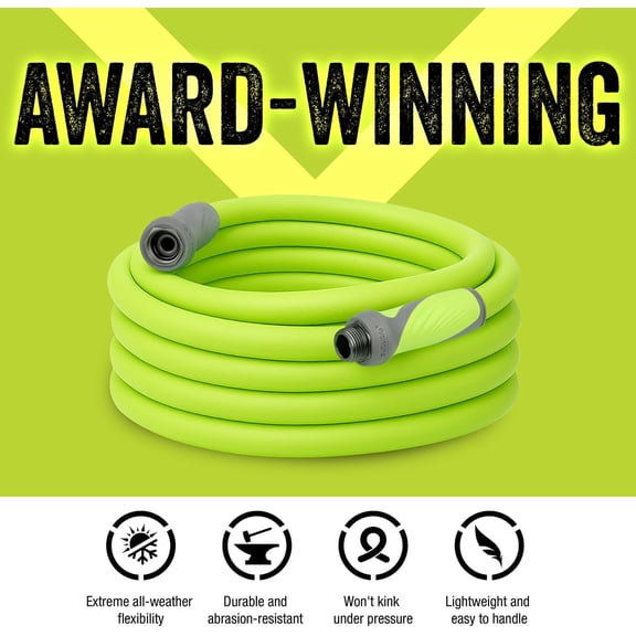 BDIUA-Garden Lead-in Hose with SwivelGrip, 5/8 in. x 3 ft., Lightweight All-Weather Water Hose, Durable and Flexible, Leak-Free Connections
