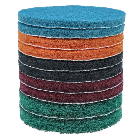 BDIUA-Hook & Loop Surface Conditioning Disc 4.76 Inch 180-3000 Grit Assorted Scuffing Pad for Metal, Wood & Tile PrePaint Prep, NonWoven Abrasive HookLoop Backing, Use Wet and Dry10