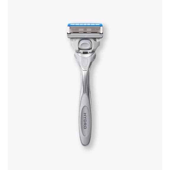 BDIUA-, Hydro Dry Skin Men's 5-Blade Razor Handle + 2 Refill Razor Blades Kit, 1 Count