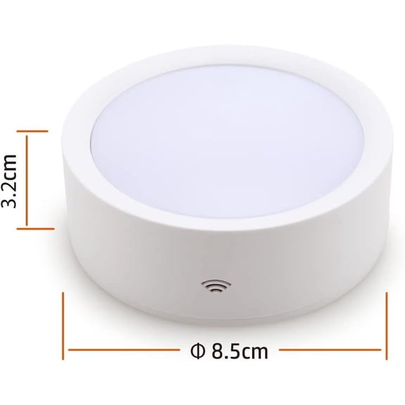 BDIUA-Locker Light Magnetic Under Cabinet Lighting with Remote, Rechargeable Tap Light Dimmable Battery Operated Wireless Shelf Lights, Color Changing Puck Lights for Kitchen Toillet Bedroom White