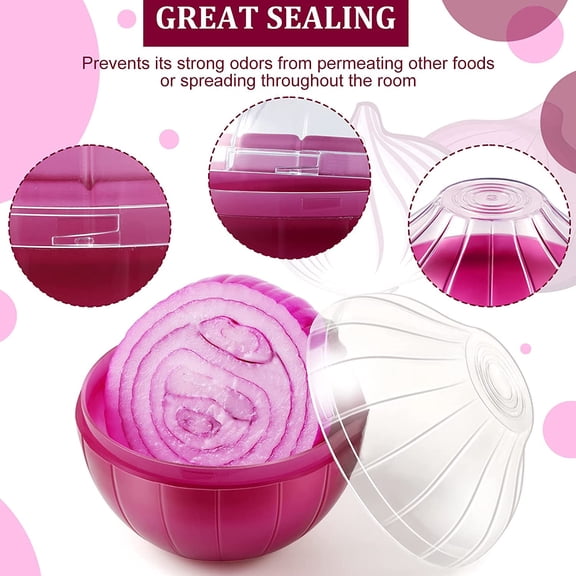 BDIUA-Onion Storage Containers, Reusable Onion Keeper for Refrigerator, Individual Onion Saver Holder Organizer for Fridge to Keep Onion Fresh