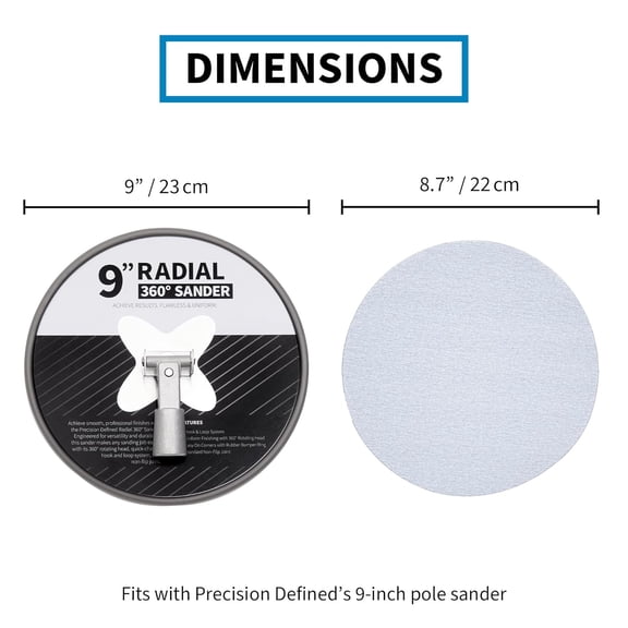 BDIUA-Orbital Sander Pads 220 Grit Drywall Sanding Screen, Hook & Loop Sandpaper Discs, Circular Sander Pads, Sanding Discs, Sandpaper, Drywall Mesh for Floor Buffers, 25 PCS, 9 inch