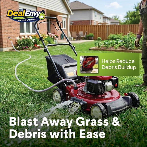BDIUA-Quick Connect Lawn Mower Deck Wash Port Adapter - Riding Lawn Mower Water Hose Nozzle Attachment Compatible with Part Numbers: 532416405, 921 04041, 416405, GX22425 & More (Pack of 1, Red)
