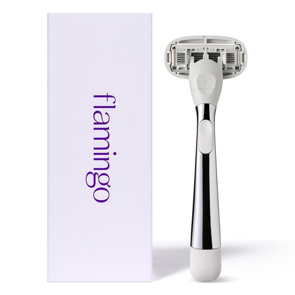 BDIUA-Razors for Women, 1 Razor (Polished Chrome) Handle and 1 Razor Blade Refill