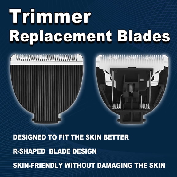 BDIUA-Replacement Blades Trimmer Compatible with Meridian Body Trimmer Onyx & SageHygienic Ceramic Replacement Blades (3 Packs/Black)