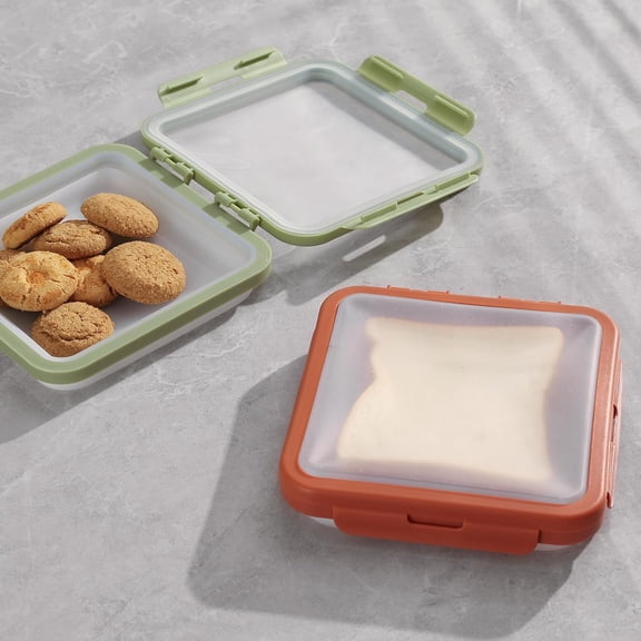 BDIUA-Reusable Silicone Food Storage Container with Lid Avocado Saver, Onion Keeper, Silicone Kitchen Organizers for Fridge