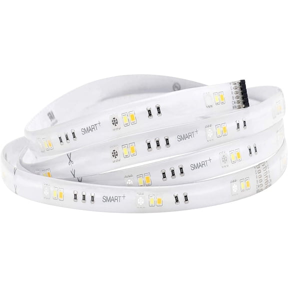 BDIUA-SYLVANIA Wifi LED Smart Strip Light Expansion Kit, 6.5ft, Indoor, Full Color & Adjustable White, Compatible with Alexa and Google Home Only - 1 Pack (75705)