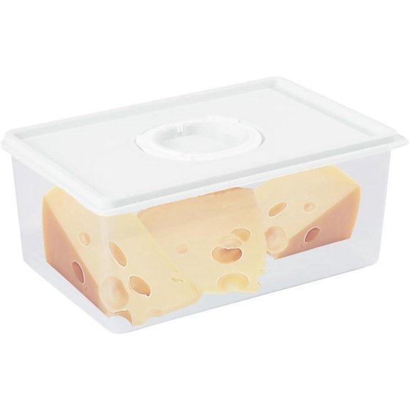 BDIUA-Sliced Cheese Container with Time Recording - Block Cheeses Storage Container for Fridge Cream Cheese Sliced Cheeses Cheddar Cheese Box with Lid Cheeses Saver