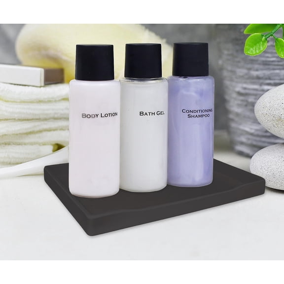 BDIUA-Small Black Mini Serving Tray (8.5 x 6.3 inch) | for Serving Accessory, Spa, Coffee, Drinks, Wine, Tea, Bar, Party, Seasoning, perfume or Display Use.