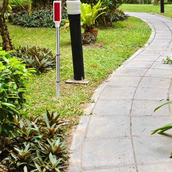 BDIUA-Solar Driveway Marker Lights for Night Landscaping Lighting Solar Double Entrance Visibility Post Outdoor Decor at Reflector Reflective Weather Garden Sided Pathway