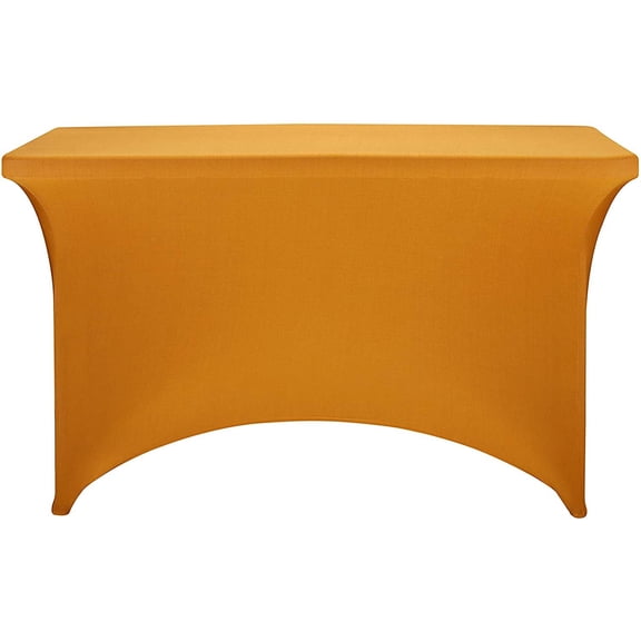 BDIUA-Spandex Fitted Stretch Table Cover for 4ft or 6ft or 8ft Folding Table, Rectangular Cocktail Tablecloth, Perfect for Party or Banquet