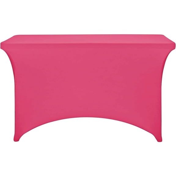 BDIUA-Spandex Fitted Stretch Table Cover for 4ft or 6ft or 8ft Folding Table, Rectangular Cocktail Tablecloth, Perfect for Party or Banquet