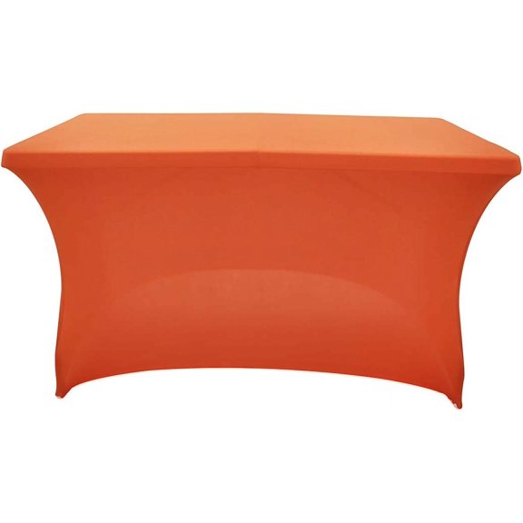 BDIUA-Spandex Fitted Stretch Table Cover for 4ft or 6ft or 8ft Folding Table, Rectangular Cocktail Tablecloth, Perfect for Party or Banquet