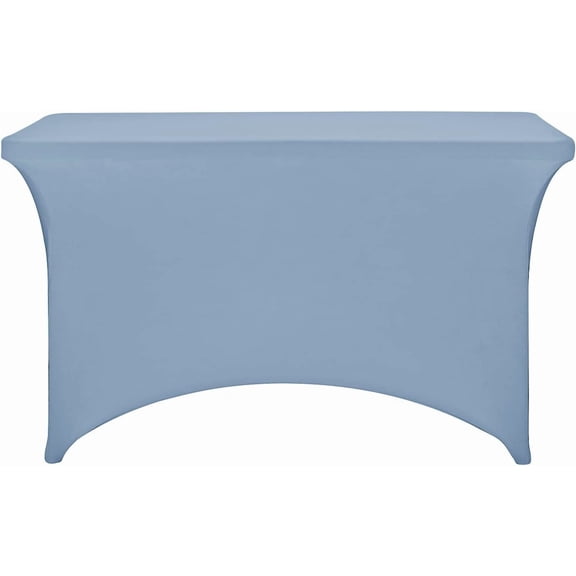 BDIUA-Spandex Fitted Stretch Table Cover for 4ft or 6ft or 8ft Folding Table, Rectangular Cocktail Tablecloth, Perfect for Party or Banquet