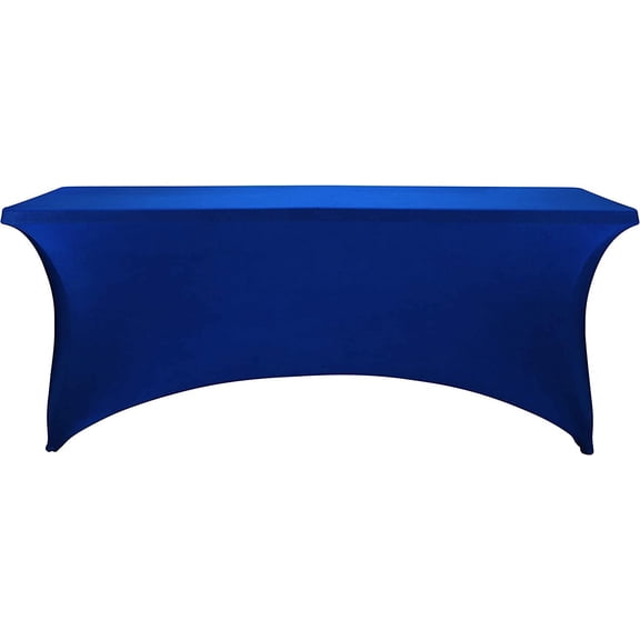 BDIUA-Spandex Fitted Stretch Table Cover for 6 ft or 4ft or 8ft Folding Table, Rectangular Cocktail Tablecloth, Perfect for Party or Banquet