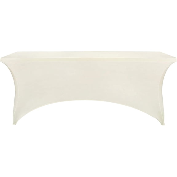 BDIUA-Spandex Fitted Stretch Table Cover for 6 ft or 4ft or 8ft Folding Table, Rectangular Cocktail Tablecloth, Perfect for Party or Banquet
