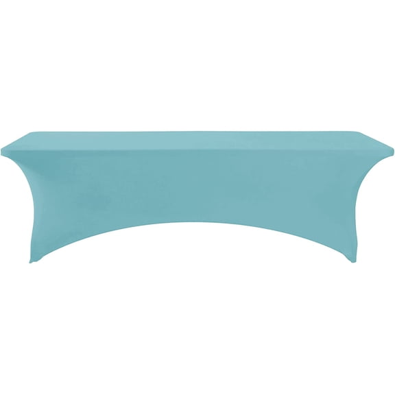 BDIUA-Spandex Fitted Stretch Table Cover for 6 ft or 4ft or 8ft Folding Table, Rectangular Cocktail Tablecloth, Perfect for Party or Banquet