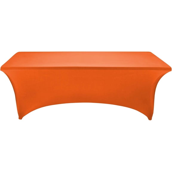 BDIUA-Spandex Fitted Stretch Table Cover for 6 ft or 4ft or 8ft Folding Table, Rectangular Cocktail Tablecloth, Perfect for Party or Banquet