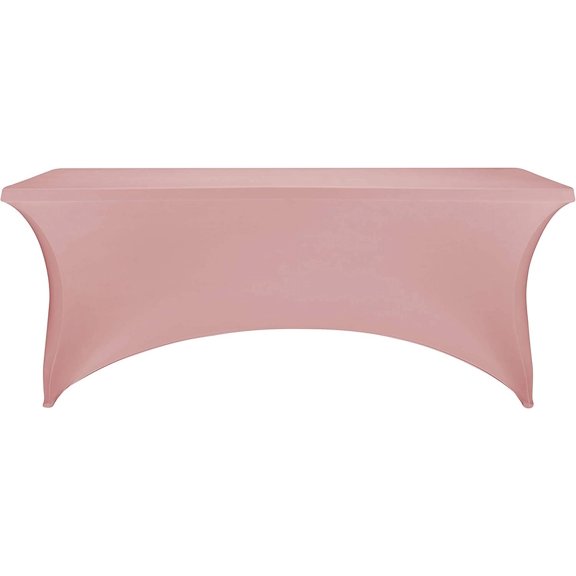 BDIUA-Spandex Fitted Stretch Table Cover for 6 ft or 4ft or 8ft Folding Table, Rectangular Cocktail Tablecloth, Perfect for Party or Banquet