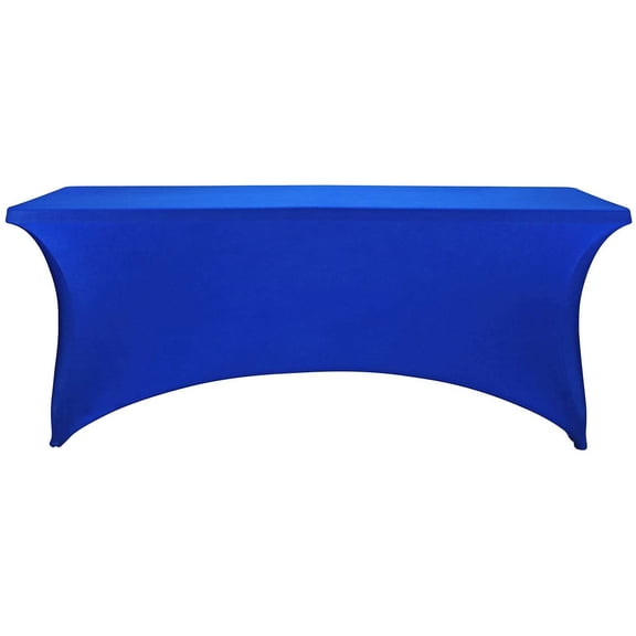 BDIUA-Spandex Fitted Stretch Table Cover for 6 ft or 4ft or 8ft Folding Table, Rectangular Cocktail Tablecloth, Perfect for Party or Banquet
